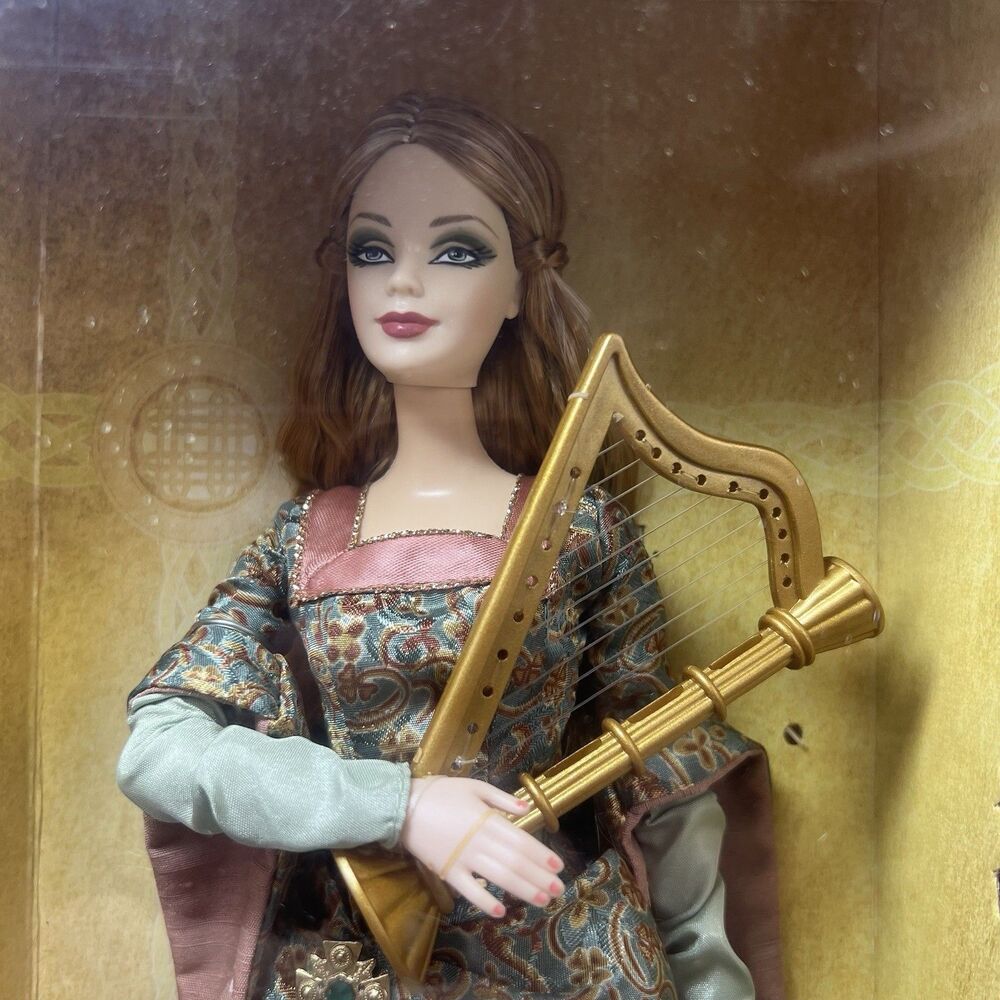 Vtg 2003 Mattel Legends of Ireland The Bard Barbie Limited Edition B2511 NIB